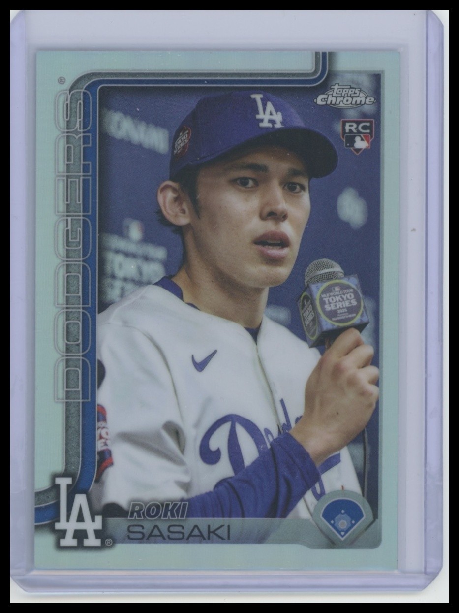 2025 Topps Chrome Update Roki Sasaki Photo Variation #USC73 SSP Rookie Dodgers