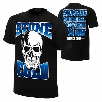WWE Stone Cold Steve Austin Stomping Mudholes Black T-Shirt