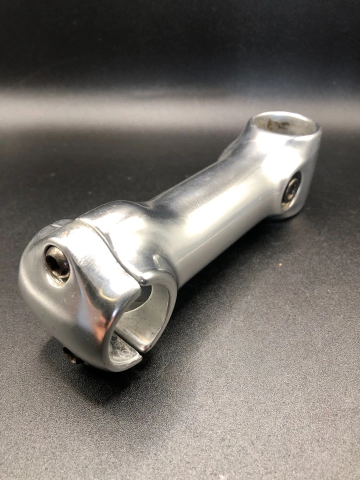 Attacco Manubrio MTB Anni '90. Silver 1990s STEM. 120mm 1"1/8, 25,4mm Handlebar. - Immagine 2 di 4