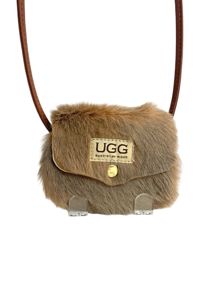 UGG Australia Fur Exterior Brown Bags and Handbags for Women for