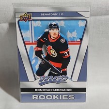Upper Deck MVP Rookie Donovan Sebrango #229 Senators 2025-26 SP Rookies
