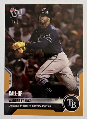 2021 Topps Now Wander Franco CALL UP Rays #946 Gold Border 1/1 