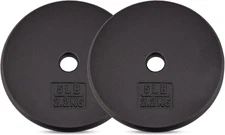Yes4All Standard 1" Cast Iron Weight Plate - Ideal for Strength Training - Multi