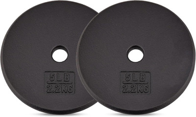 Yes4All Standard 1'' Cast Iron Weight Plate - Ideal for Strength Training - Multi