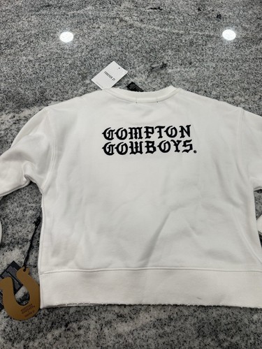 Compton Cowboys x Forever 21 White Crewneck Sweatshirt Size Kids 7/8 - Picture 10 of 10