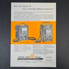 1958 General Radio Company Vacuum Tube Voltmeter Vintage Print Ad Cambridge MA