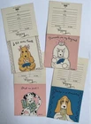Set of 4  Vintage Dog Gibson Bridge Tally signed Constance Depler