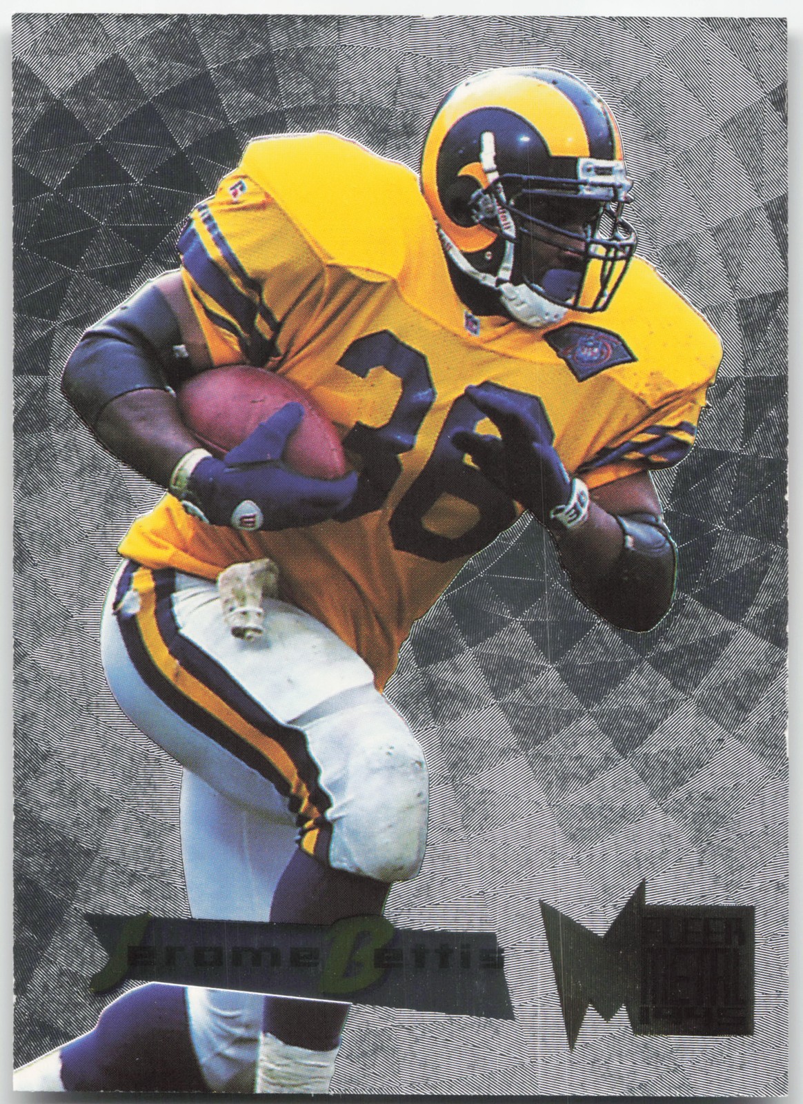 1995 Fleer Metal #3 Jerome Bettis Silver Flashers