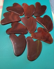 カッサプレート カーネリアン 10個セッ� 美顔 フェイシャルマヂ�ージ 天然石