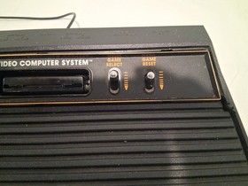 Vintage Atari 2600 Woodgrain 4-Switch Console CX-2600A Sunnyvale Tested Works