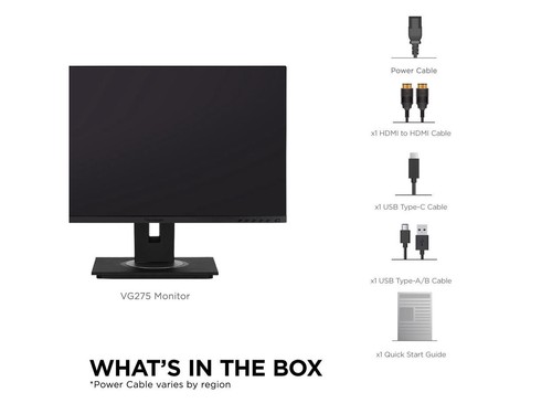 ViewSonic VG275 27 Inch IPS 1080p Monitor Designed for Surface with advanced erg - Picture 7 of 12