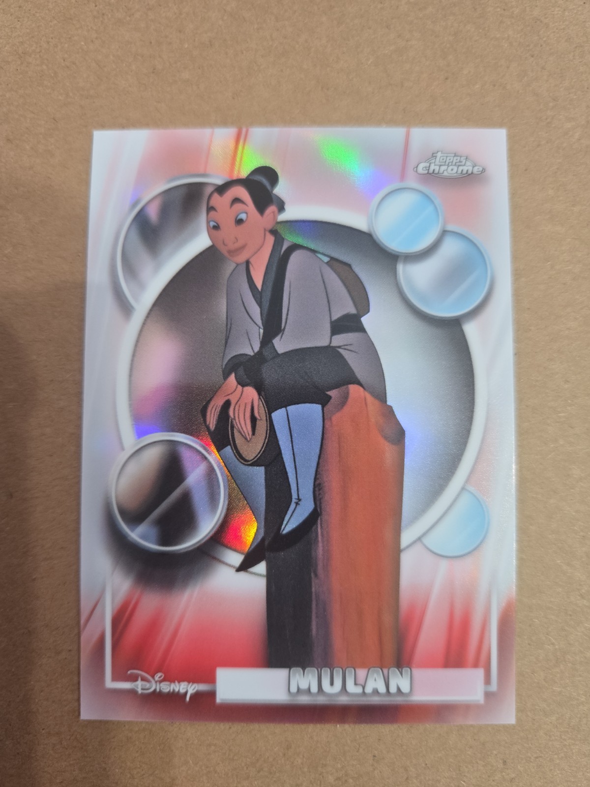 Mulan 2026 Topps Chrome Disney #129 Mulan Refractor