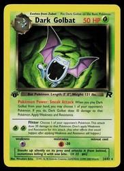 Dark Golbat 24/82 Team Rocket 1st Edition