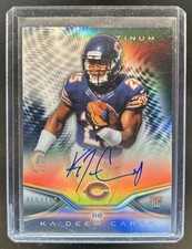 2014 Topps Platinum Ka'Deem Carey Auto RC Black Refractor Rookie #/150 Bears
