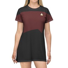 Star Trek The Next Generation Red Uniform T-Shirt Dress - ST TNG
