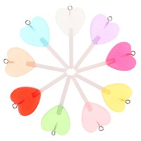 40 Pcs Lutscher-SchlüSselanhäNger Candy Ohrringe Runder Lollipop