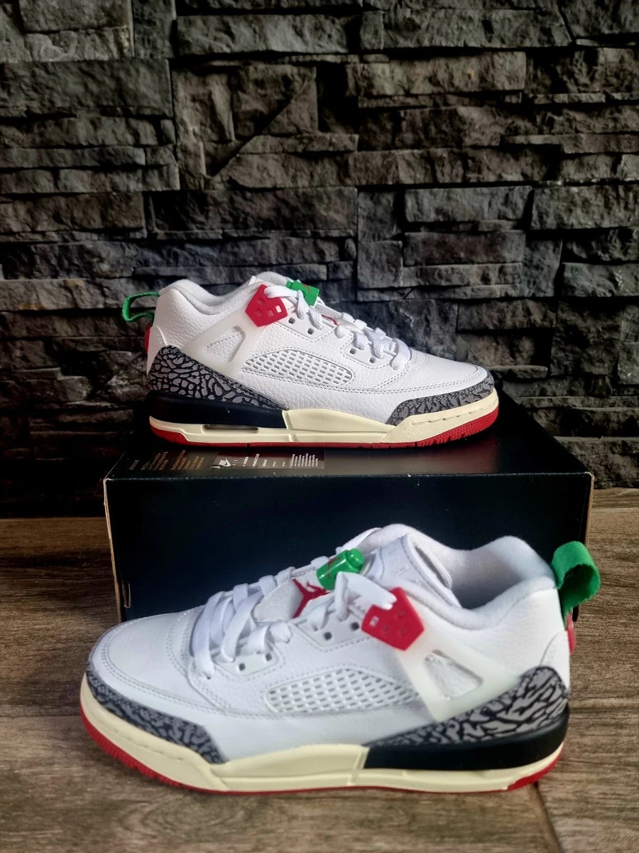 UVP 165£ Jordan Spizike Low SE "Do The Right Thing" Sneaker weiß Gr. UK5,5
