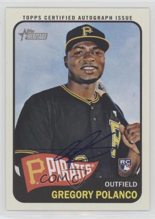 2014 Topps Heritage High Number Real One Auto Gregory Polanco #ROA-GP Auto 0h1