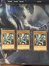 3X YuGiOh Blue-Eyes White Dragon LDK2-ENK01, Common, 1st Edition, NM