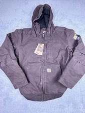 Carhartt Full Swing Armstrong Jacket Fleece Lined Dark Brown Mens Size Large