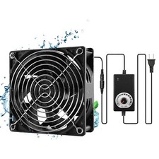 120mm 12038 Axial Muffin Window Fan 120mm 38mm High-Speed Moisture-Proof Dual...