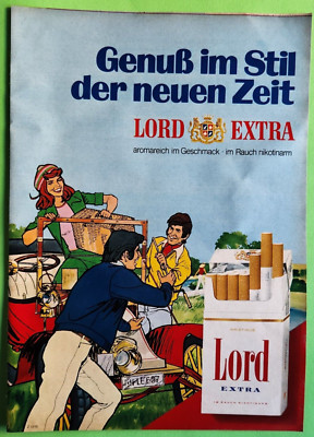 31. Lord Extra Cigarettes Advertisement Advertising 1973