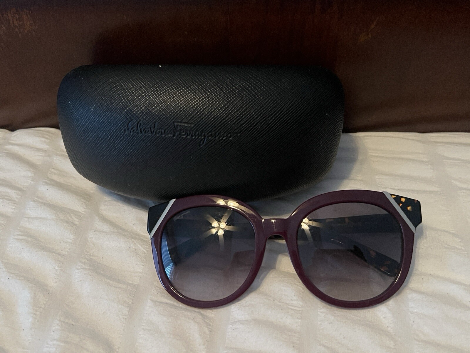 Salvatore Ferragmo Oversized Gradient Sunglasses … - image 1