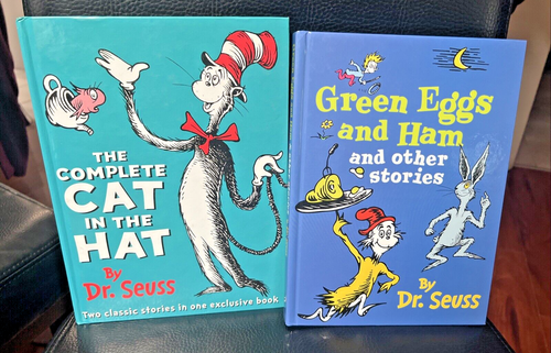 Dr Seuss - ‘Green Eggs & Ham & Other Stories' & Complete Cat In A Hat 2 Books - Foto 1 di 7