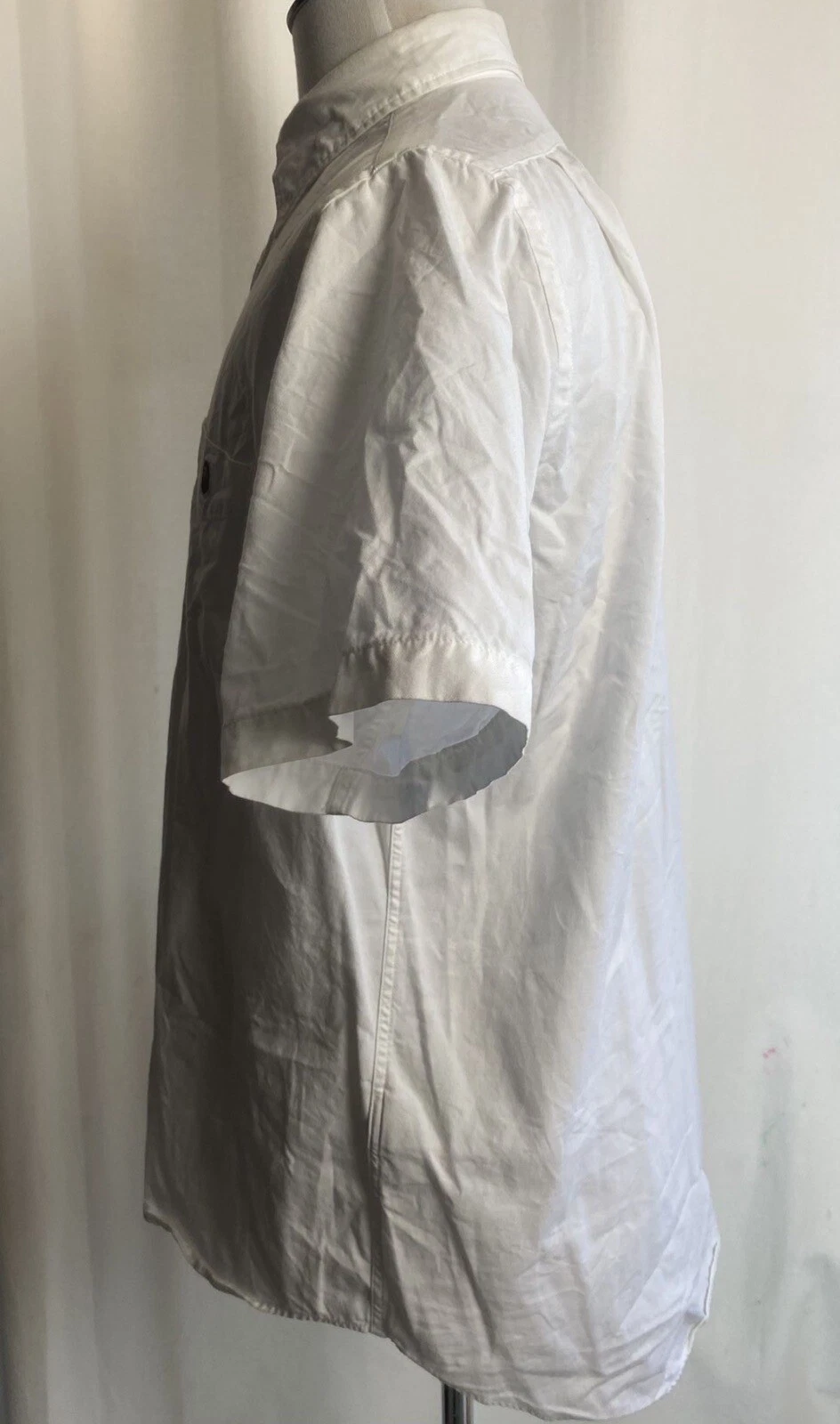 A BATHING APE (BAPE) Camicia abito vintage Bape A Bathing Ape Classics bianca manica corta XL abbottonata