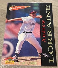 1995 Signature Rookies Baseball Old Judge Hot Prospect Mini#HP3 Andrew Lorraine