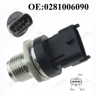 #ad Fuel Common Rail Pressure Sensor 0281006090 Fits For Mitsubishi D04FR《 $42.99
