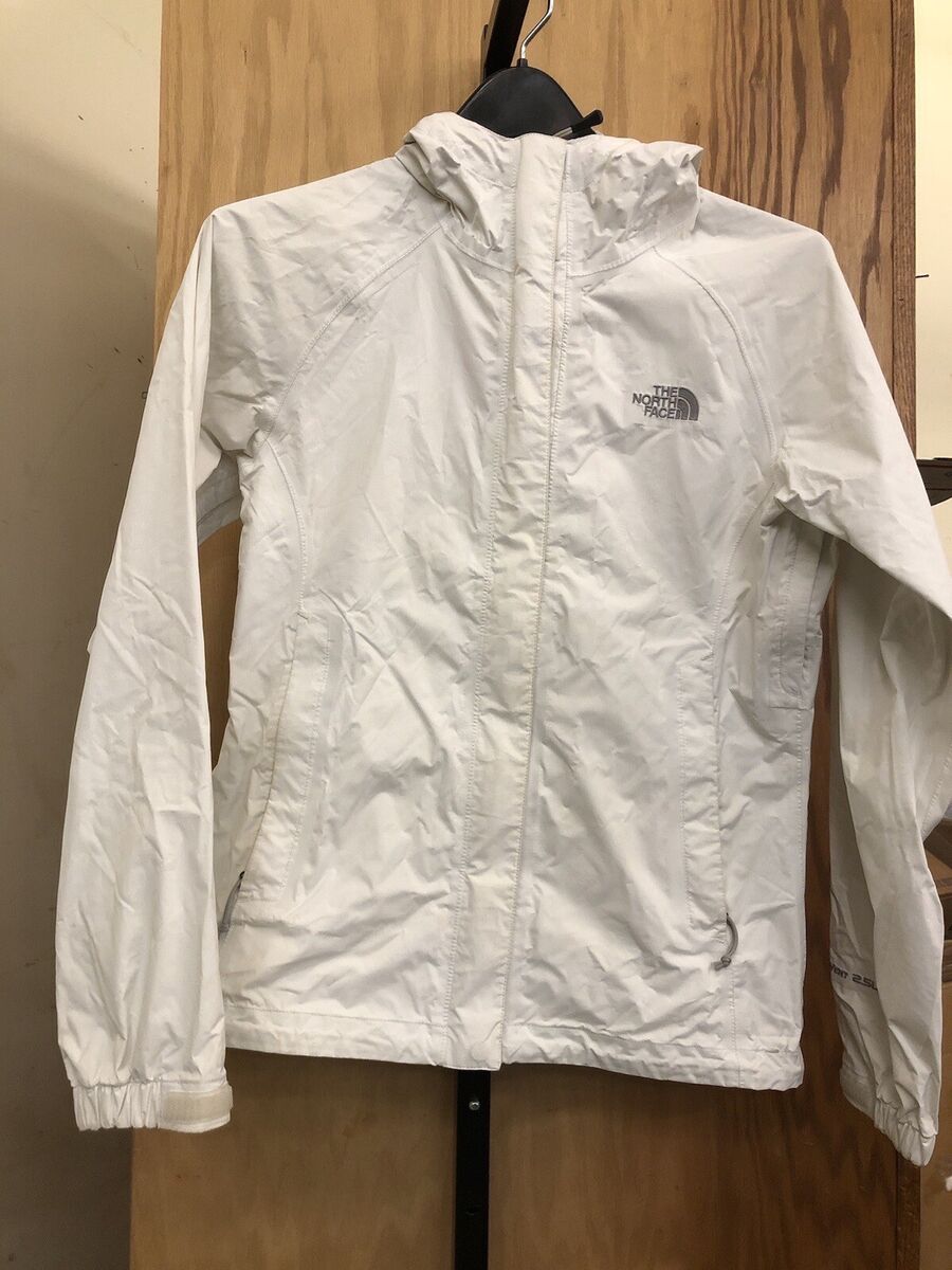 The North Face Hyvent 2.5L XS Women White Windbreaker Rain The North Face Hyvent 2.5L XS Women White Windbreaker Rain