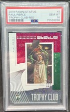 Paul Pierce 2019-20 Status Trophy Club Red PSA 10 Gem Mint Celtics POP 1