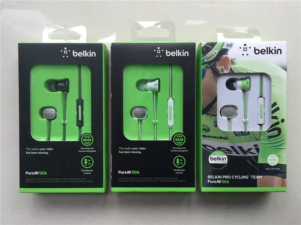 Original Belkin PureAV006 Headphone With Mic High Sound Quality