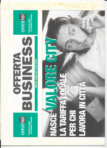 1999 - OMNITEL PRONTO ITALIA - BROCHURE E DEPLIANT SULLA CAMPAGNA GSM - NOKIA - Picture 6 of 6