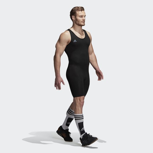 adidas Men's Powerlift Suit Weightlifting Suit Adidas Gewichtheben Trikot - Picture 35 of 39