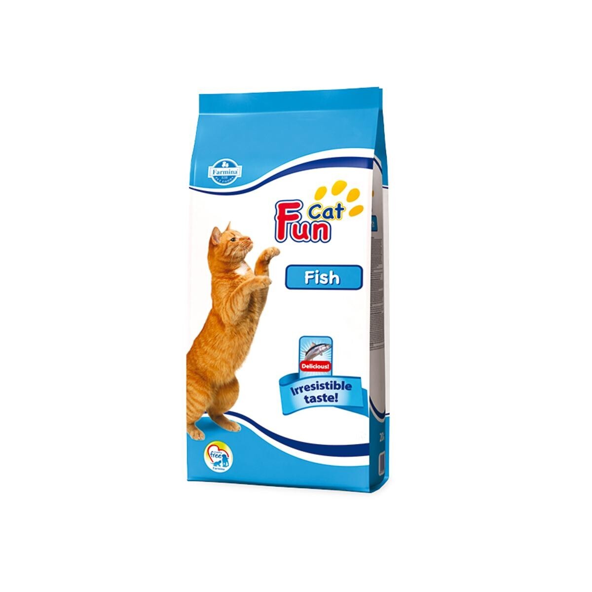 Farmina Fun Cat Fish Gatto 20 Kg | Alimento Professionale al Pesce