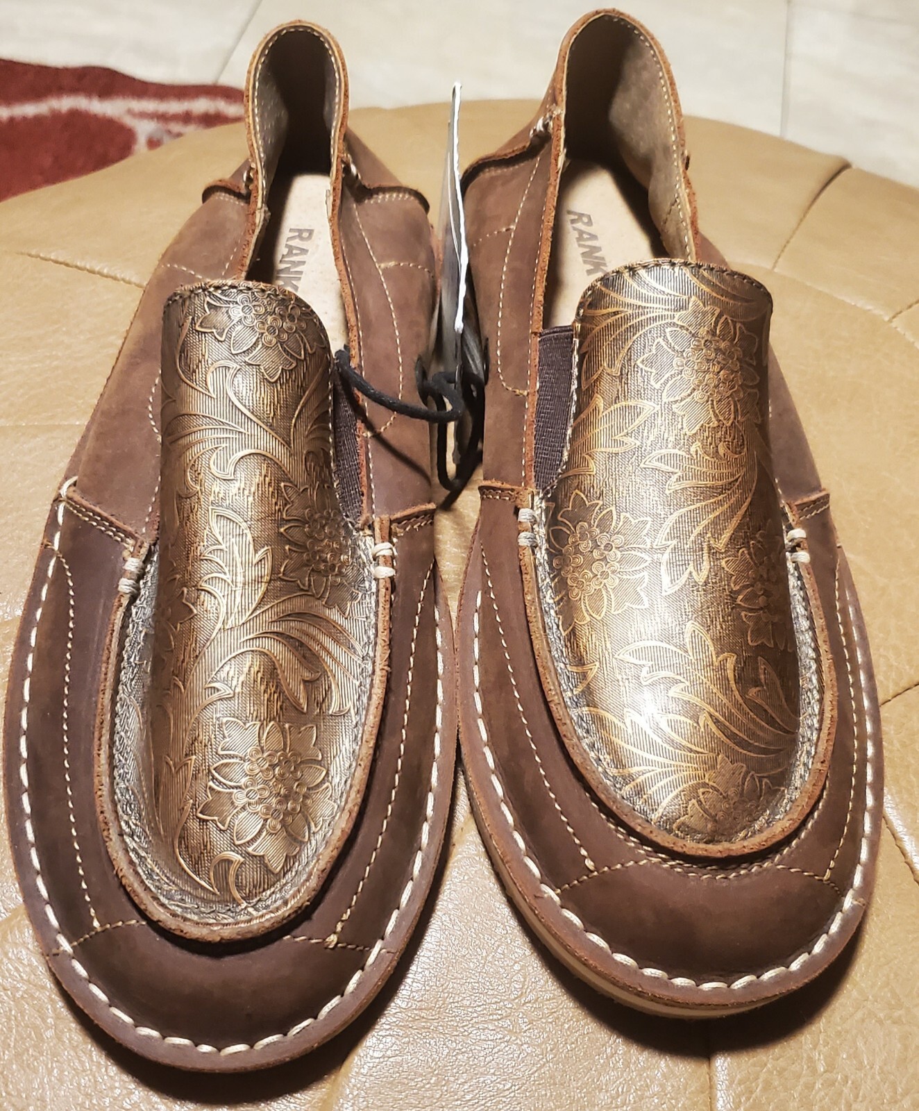 RANK 45 Women's Amberlin Textured Print Pull On Casual Shoe Size 8B New With Tag