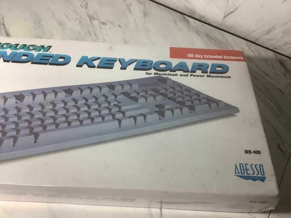 Adesso Easy Touch Extended Keyboard AEK-405 ,MAC -NEW SEALED ,Vintage - Image 3 of 4