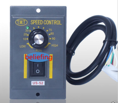 1Pc 60W 220V ~ 240V AC 6 Terminals Motor Speed Control Switch US-52