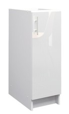 JD Greta Kitchen Base Unit Fixed Height 300mm Storage Cabinet – White Gloss