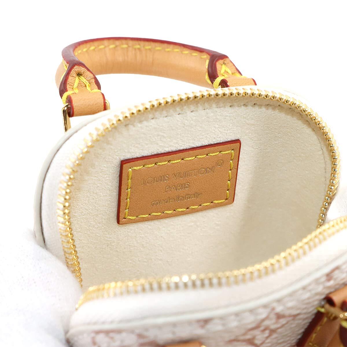 LOUIS VUITTON Micro Alma Monogram Key Holder Bag Charm