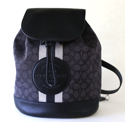 Coach Womens Dempsey Black Signature Jacquard Patch Stripe  display picture 1