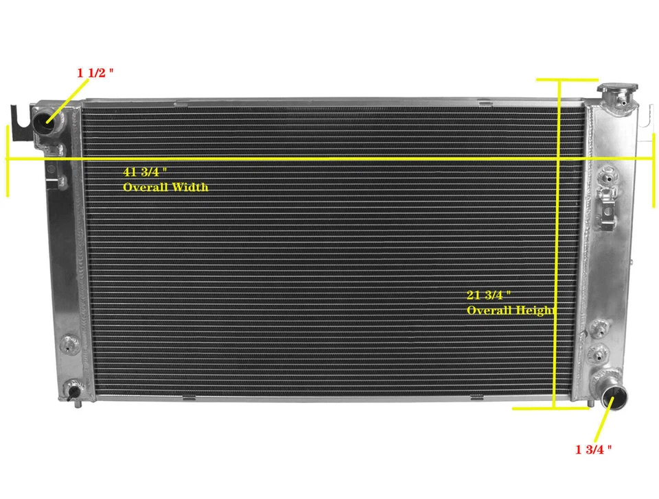 DPI 2291 Aluminum Radiator Fit 1998-2002 2000 Dodge Ram 1500/2500/3500 (AT) 5.9L - Изображение 3 из 4