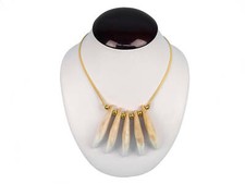 Realistic Bear Tooth Necklace: 5-Tooth 560-205  560-205 C2