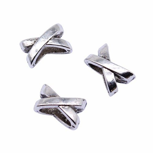 Braid Beard Dreadlock Beads Big Hole Hair Ring Silver Color Jewelry Bead 10pcs - Picture 3 of 12