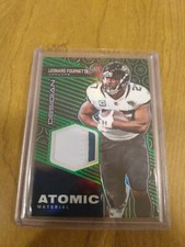 2019 Obsidian Atomic Material Relics Electric Etch Green /25 Leonard Fournette