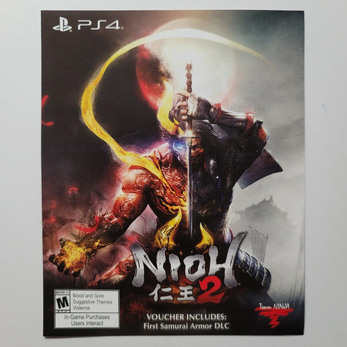Nioh 2 Preorder Bonus PS4
