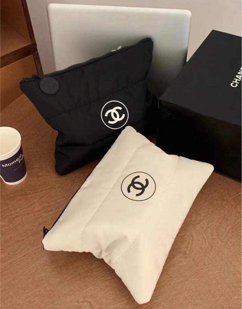 Chanel beauty gift Novelty makeup bag pouch clutch cosmetic 2set