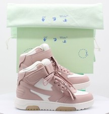Off White Ladies Out Of Office Mid Leather High Tops Pink Comb 36 UK 3